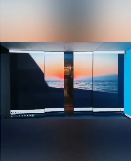 山東青島某公司展廳P2 開(kāi)合屏
